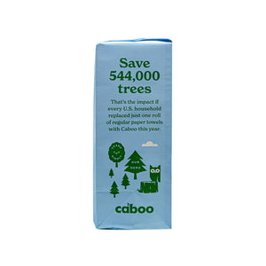 Caboo Roll Towel 3 Pack 75 Sheet Plastic Free image 1