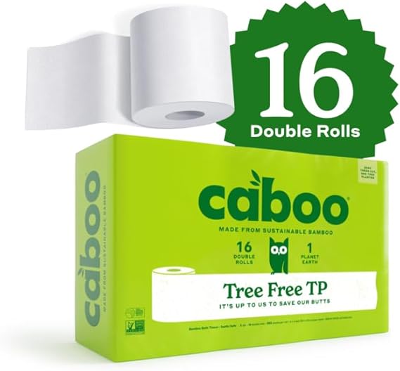 Organic Bath Tissue 16 Pack 300 Sheet Plastic Free