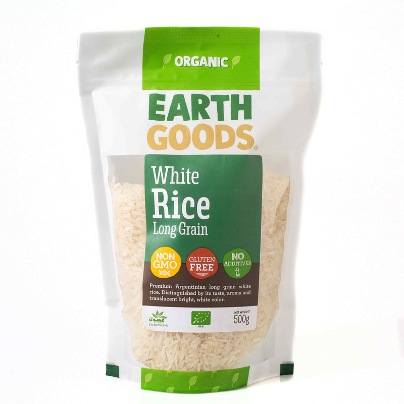 Organic  Longgrain White Rice 500G