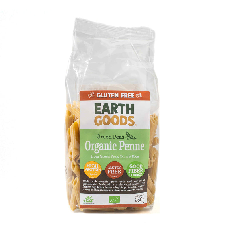 Earth Goods Organic Green Peas Penne 250Gm