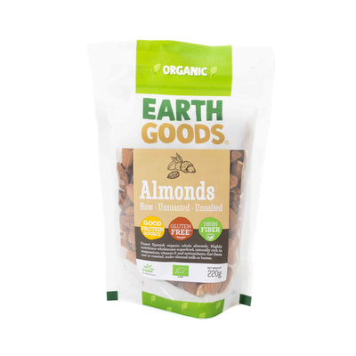 Earth Goods Organic Almonds 220G