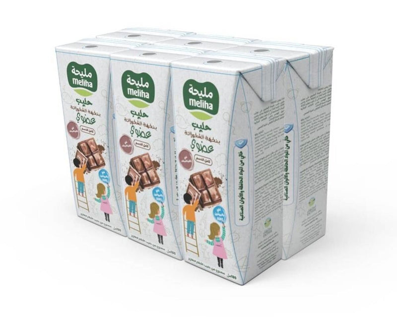 Organic UHT Chocolate Milk (6 x 180ml) - Meliha -