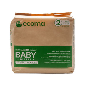 Organic  Essential Care Diapers- Size 2 (22 pieces)