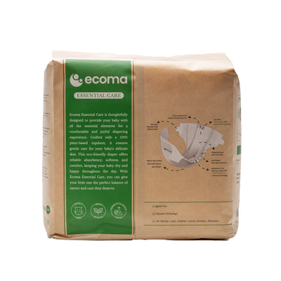 Organic  Essential Care Diapers- Size 2 (22 pieces) image 1