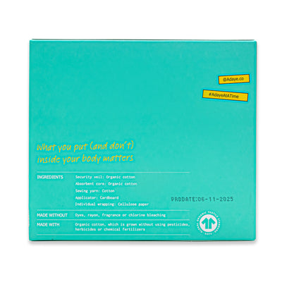 Organic tampons regular 12's image 1
