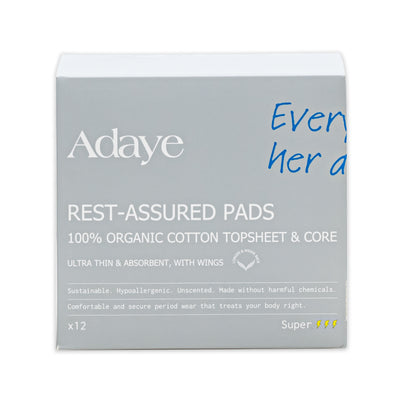 Organic Rest-Assured Ultra Thin Sanitary Pads - Super - 12pcs image 1