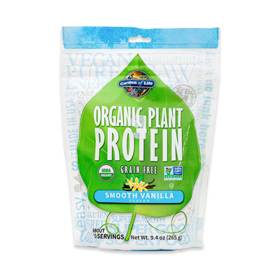Organic Plant Protein Vanilla 9Oz image 1