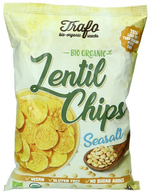 Organic Lentil Chips Seasalt 75g