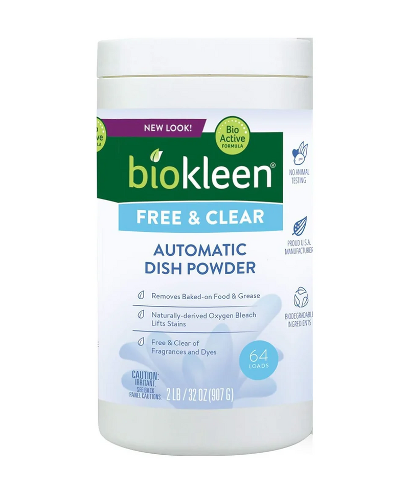 Organic Free & Clear Automatic Dish Soap Powder 2lb.