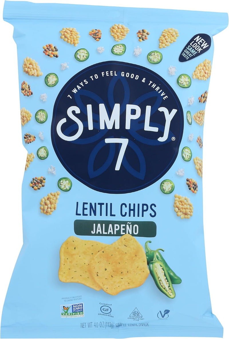 Organic Chips Lentil Jalapeno 12X103G