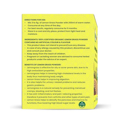 Organic Lemon Grass Powder 100g