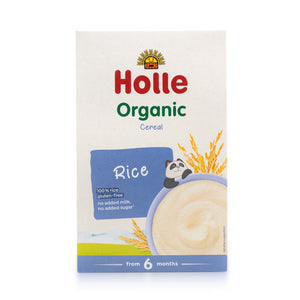 Organic wholegrain rice cereal 250g front view