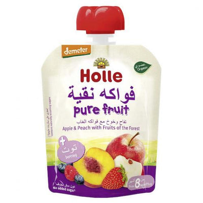 Organic Apple Peach with Fruits of the Forest - Holle -