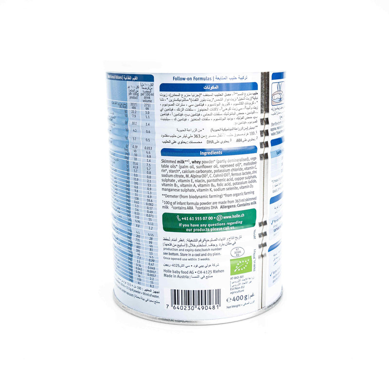 Organic Cow Milk Infant Follow On Formula 2 400g