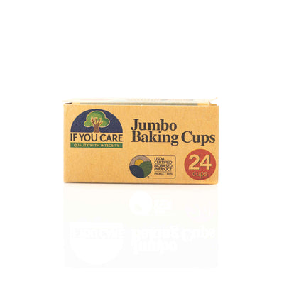 Organic Jumbo Baking Cups 24Pcs