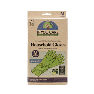 Organic Fair Rubbr Latex Household Gloves M image 1