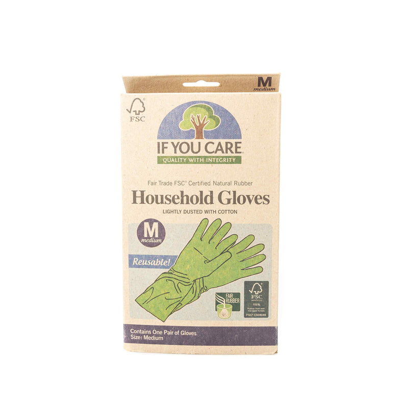 Organic Fair Rubbr Latex Household Gloves M