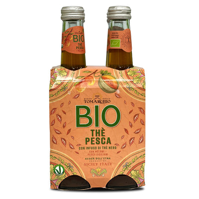 Organic Peach & Melon Tea (275mlx4) - Tomarchio -