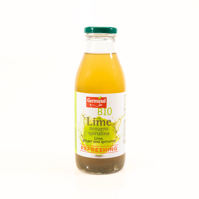 Organic Lime, Ginger, and Spirulina Juice 500ml
