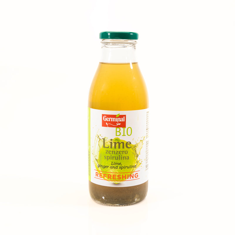 Organic Lime, Ginger, and Spirulina Juice 500ml