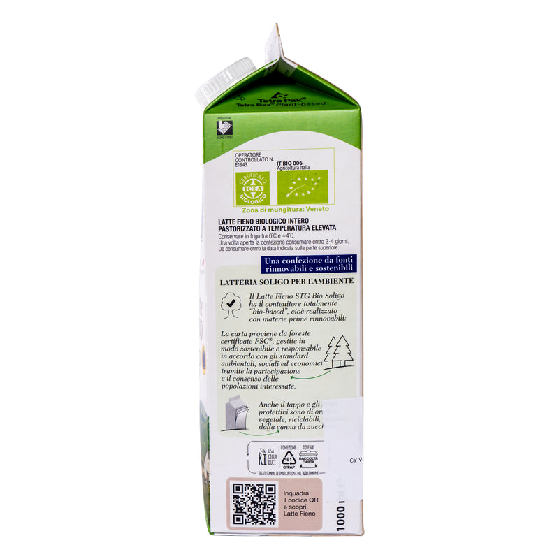 Organic Whole Hay Milk (Intero Latte Fieno) 1L