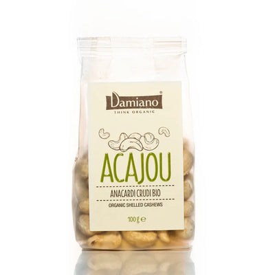 Organic Peeled Cashews 100g - Damiano -