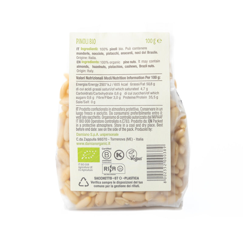 Organic Pine Nuts 100g