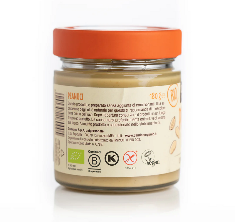 Organic Crunchy Roasted Peanut Paste Spread 180g