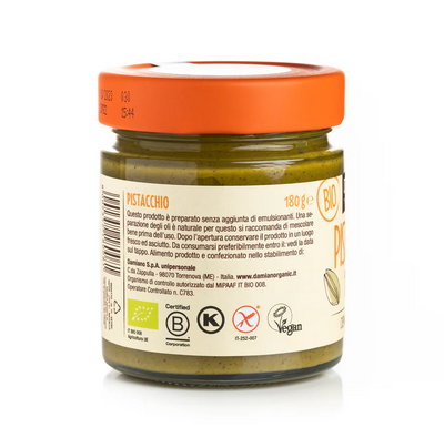 Organic Crunchy Roasted Pistacchio Paste Spread 180g