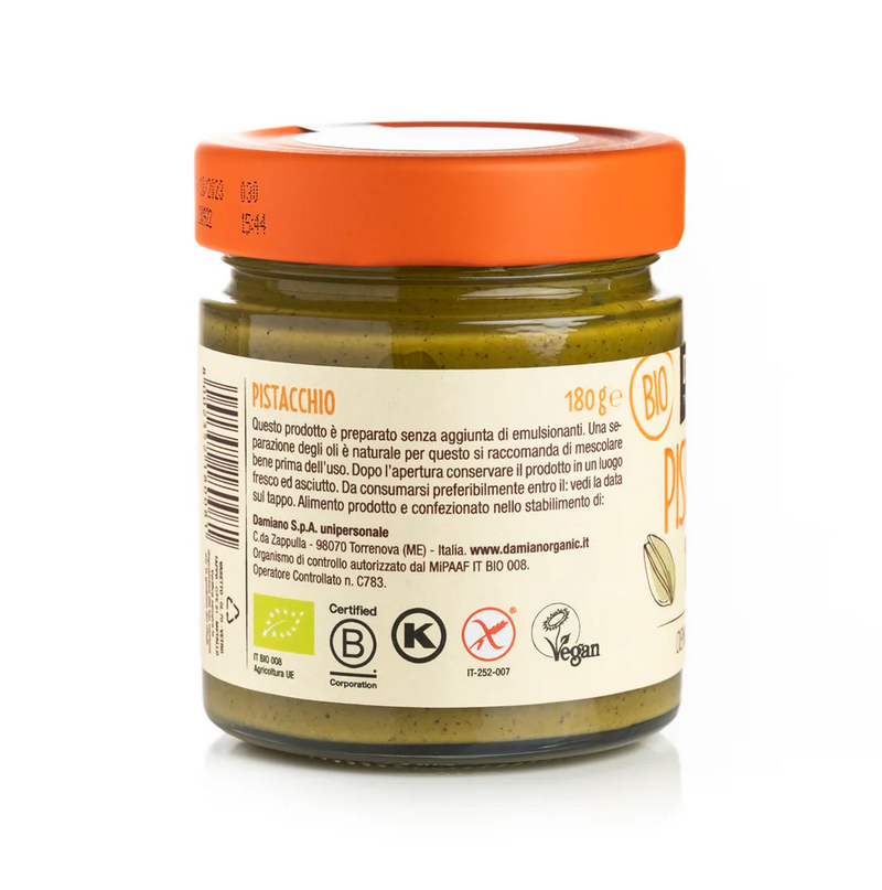 Organic Crunchy Roasted Pistacchio Paste Spread 180g