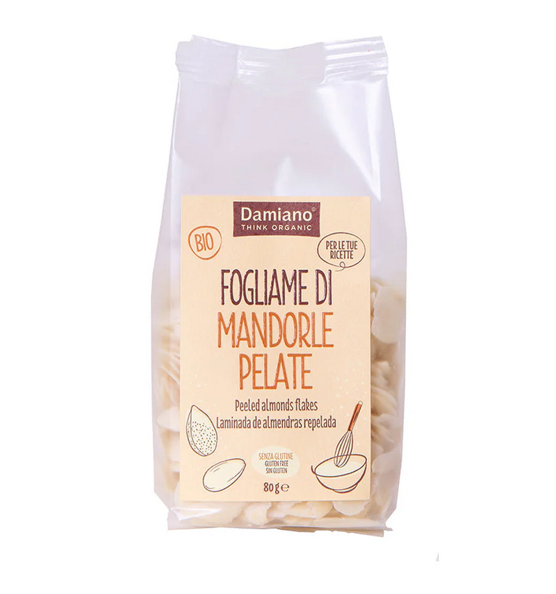 Organic Peeled Almond Flakes 80g