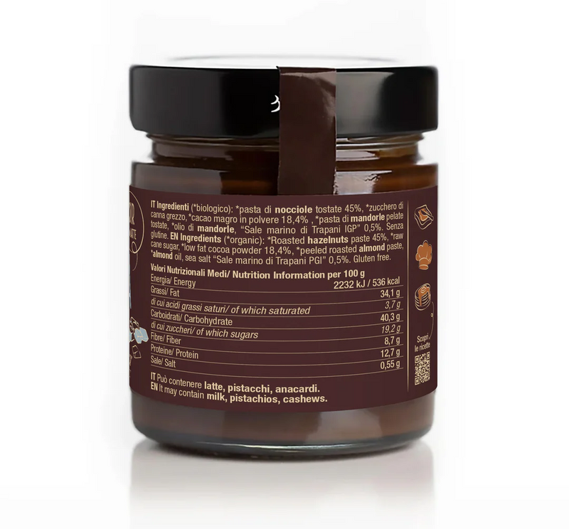 Organic Chocobella Noir Milk Free with Orange Essence Spread 200g