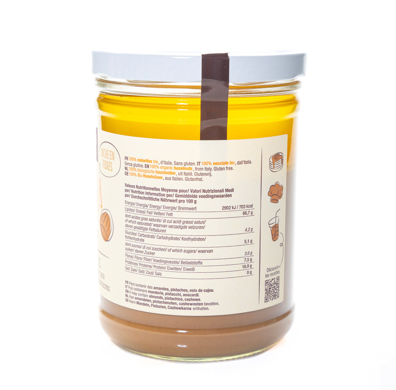 Organic Roasted Hazelnut Paste Spread 750g