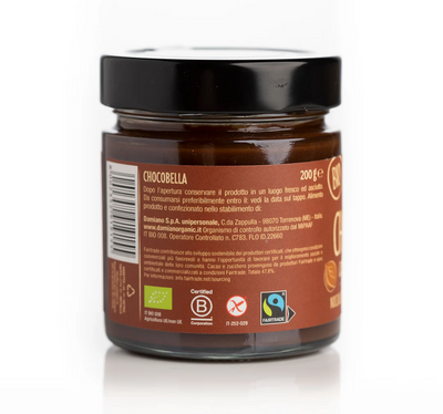 Organic Chocobella Milk with IGP Modica Chocolate Spread 200g