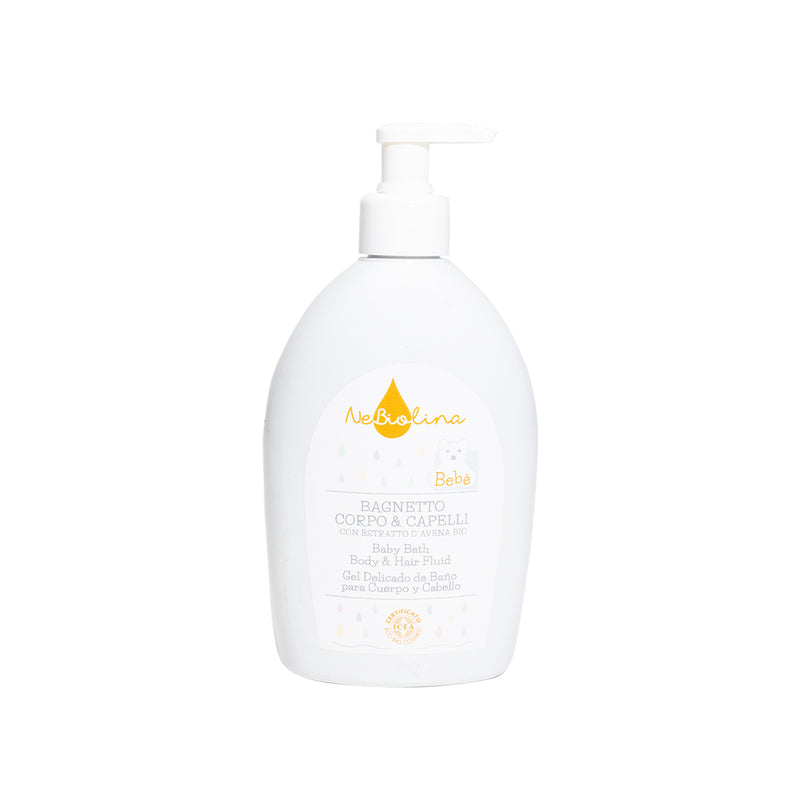 Organic Baby Bath Body & Hair Fluid 500ML