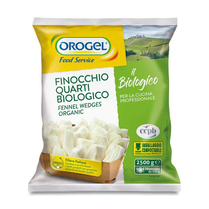 Organic Frozen Fennel Wedges 2500g - Orogel -