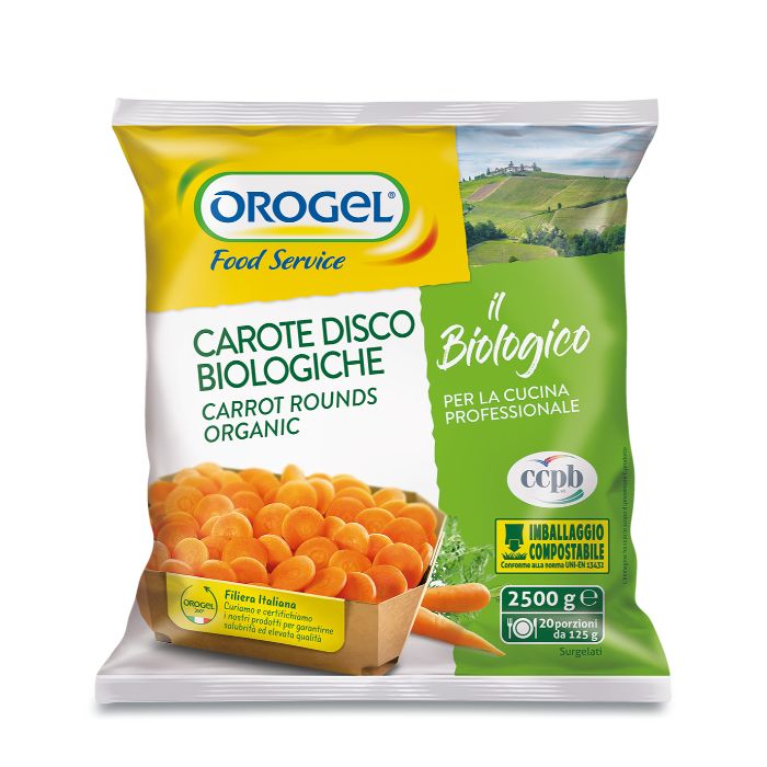 Organic Frozen Carrot Rounds 2.5kg