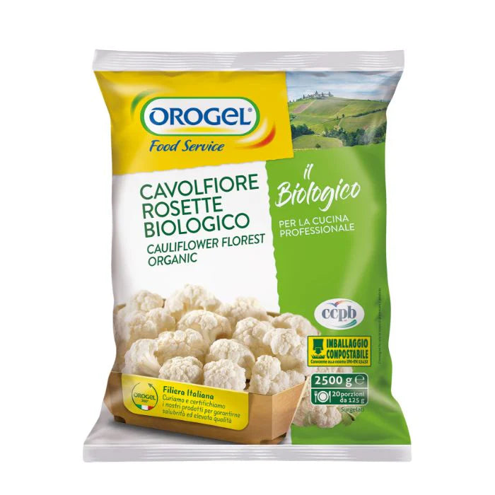Organic Frozen Cauliflower Florest 2500g