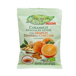 Organic Candies Orange ginger & Turmeric 80g