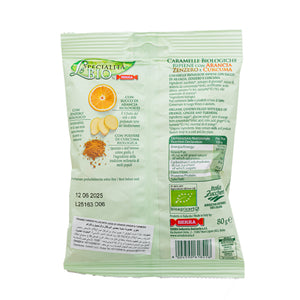 Organic Candies Orange ginger & Turmeric 80g