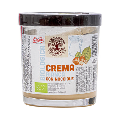 Organic White Cream With Hazelnuts 200G image 1