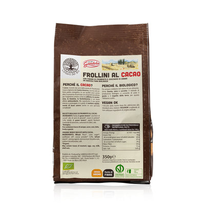 Organic Wheat Flour Cocoa Biscuits 350G
