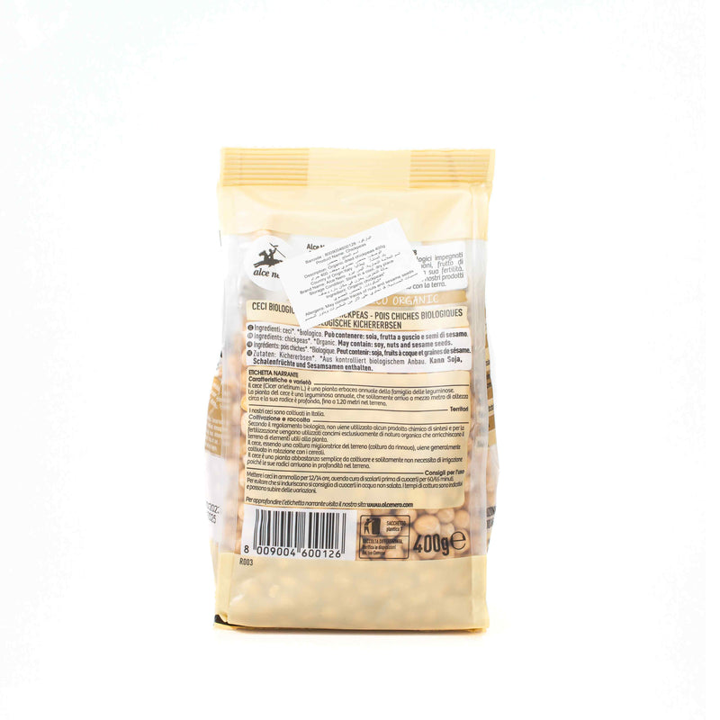 Organic dried chickpeas 400g