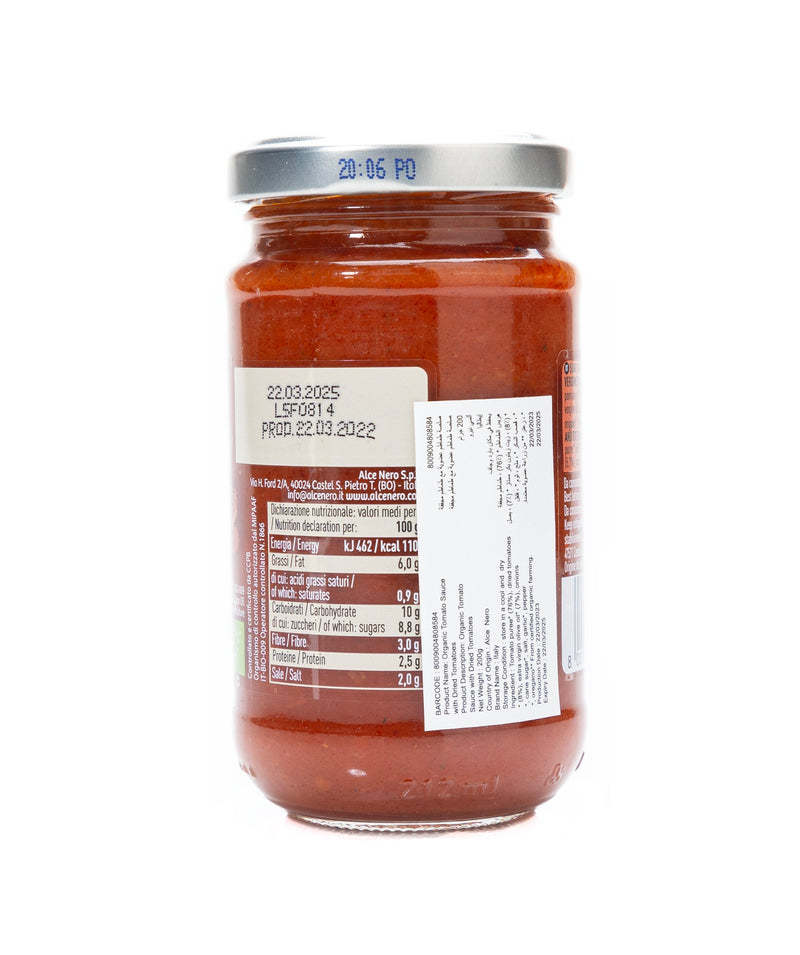 Organic tomato sauce with dried tomatoes 200g