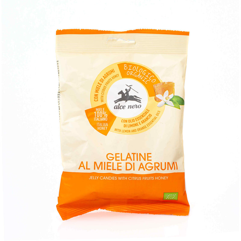 Organic Jelly Candies with Citrus Fruit & Honey 100g
