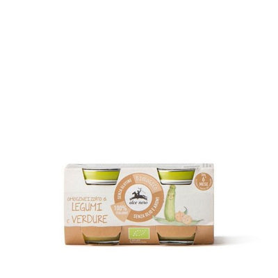 Organic Legumes and Vegetables puree 160g - Alce Nero -