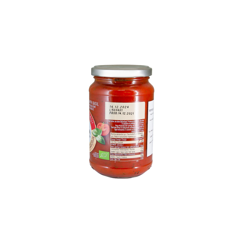Organic Tomato Sauce with Basil 350g
