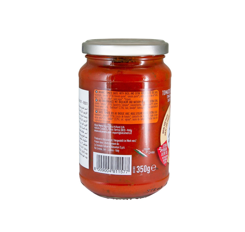 Organic Tomato Sauce with Basil 350g