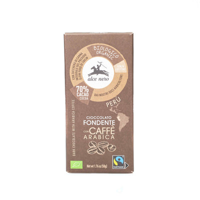 Organic Dark Chocolate with Arabica Coffee 50g