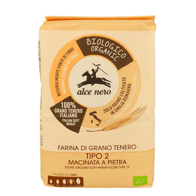 Organic Stone Ground Soft Wheat Flour type "2" - Alce Nero -